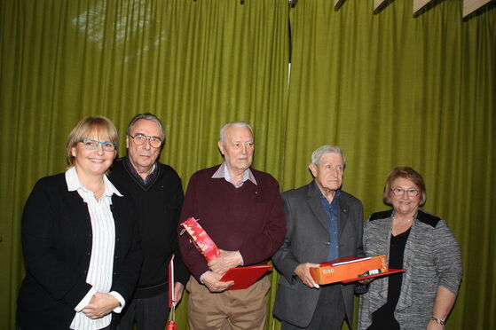 Bild v.l.: Heike Scharfenberger, Otto Friedli, Roland Arnold, Karl Hofen, Gabriele Albrecht